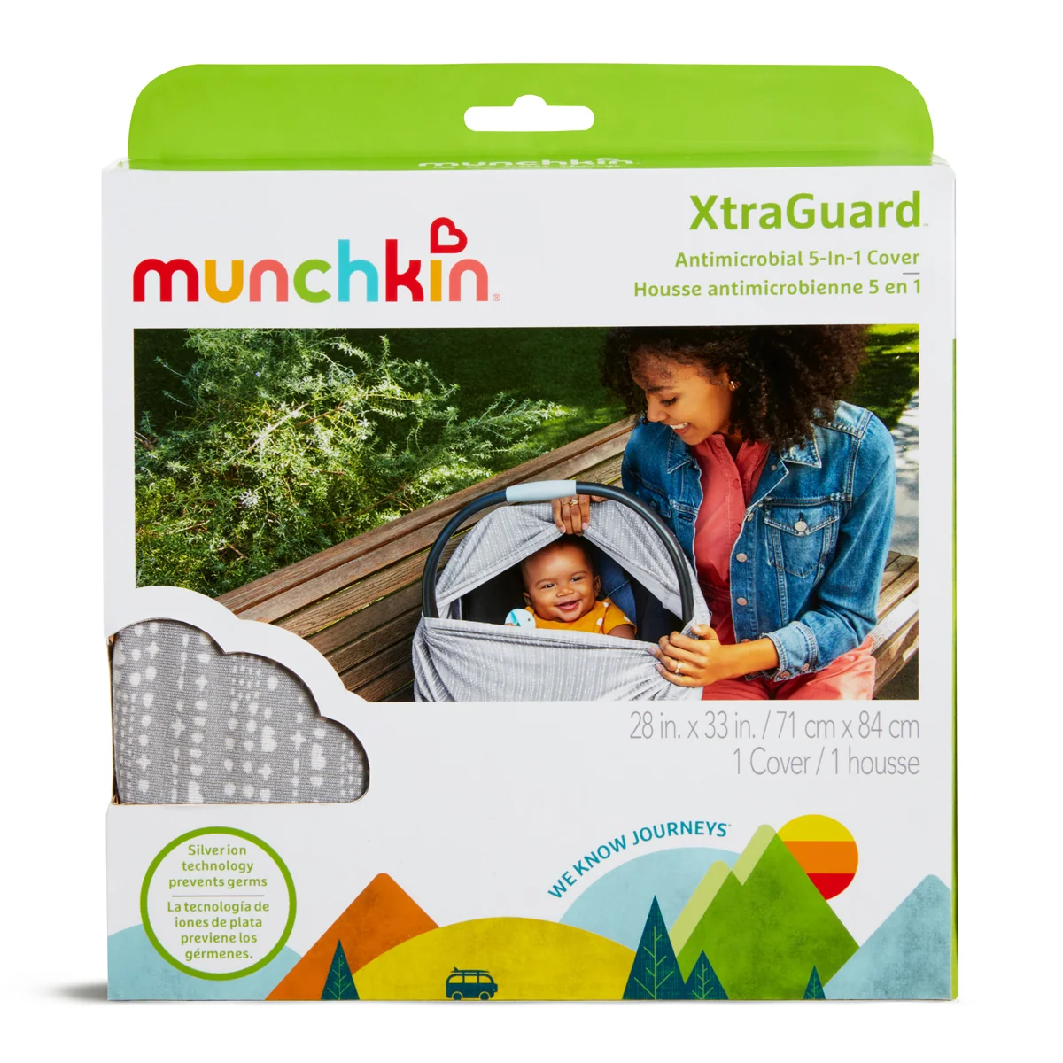 Munchkin XtraGuard™ Antimicrobial 5-in-1 Cover for Car Seats and Carriers