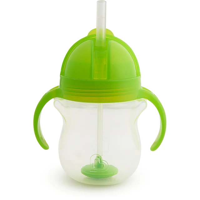 Munchkin Any Angle Click Lock Weighted Straw Trainer Cup, 7oz