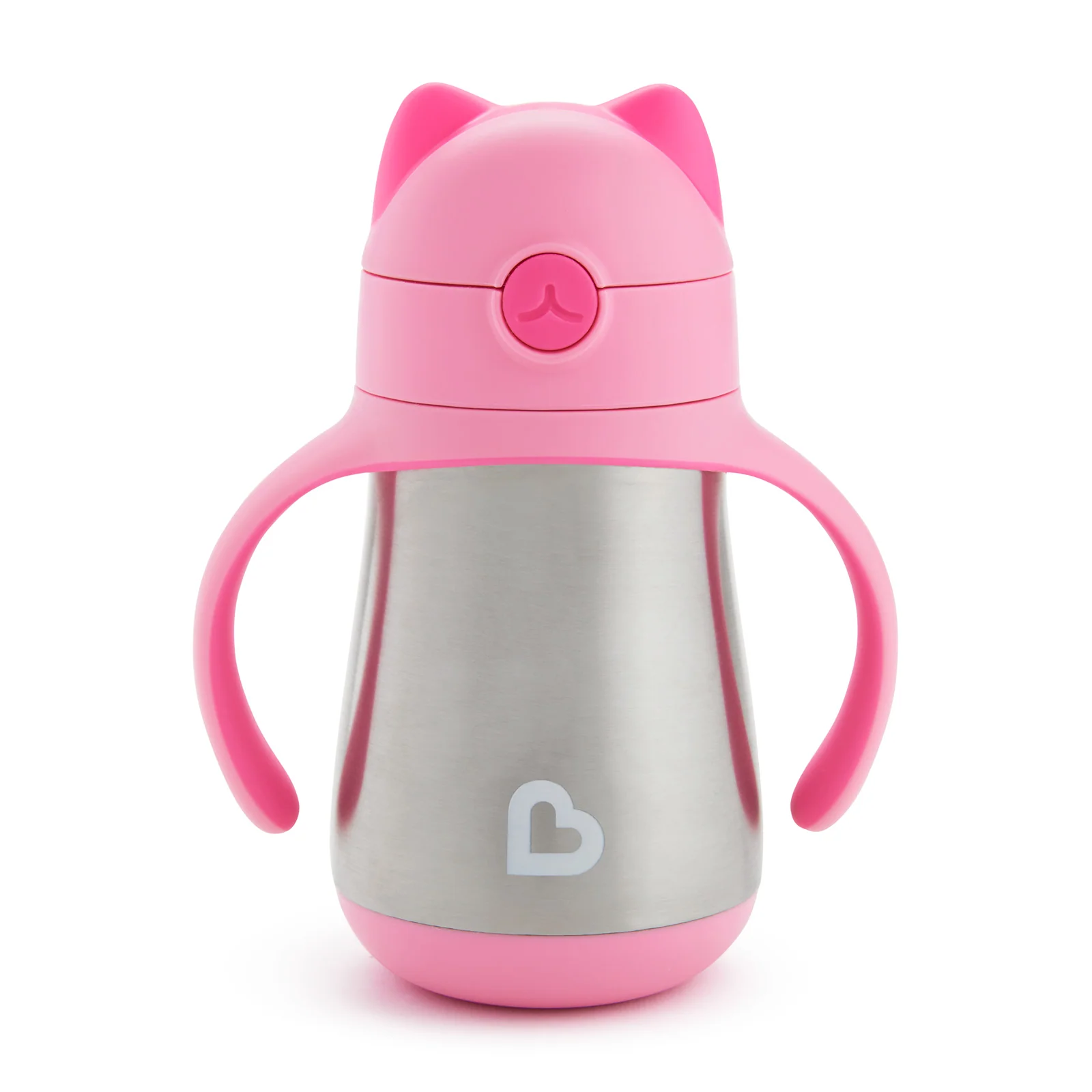 Cool Cat™ Insulated Stainless Steel Straw Cup for Toddlers, 8oz