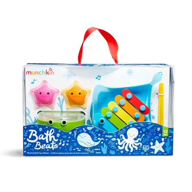 Bath Beats Musical Bath Toy Gift Set with Xylophone and Shakers
