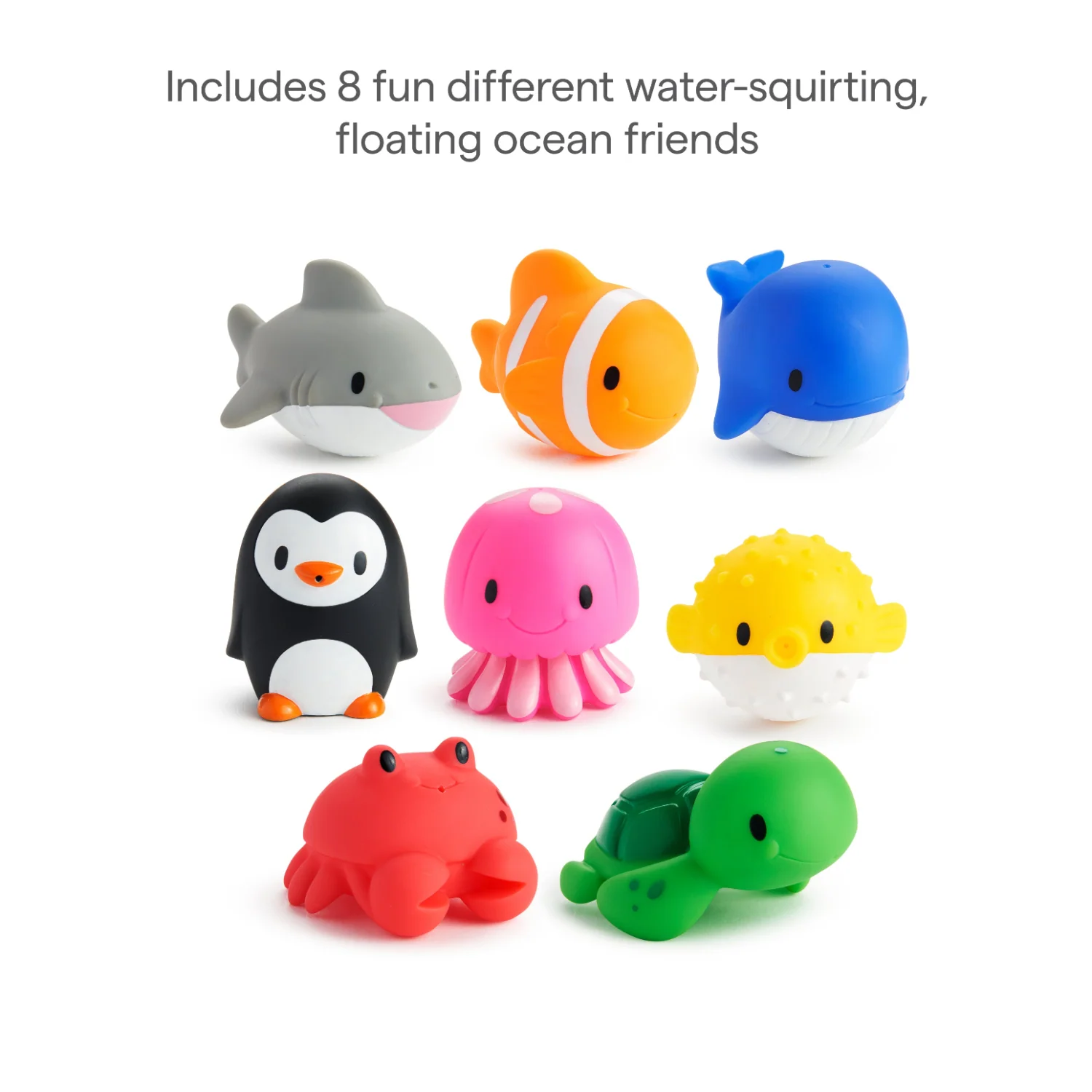 Ocean™ Badespielzeug 8er-Set schwimmende Wasserspielzeuge für Babys