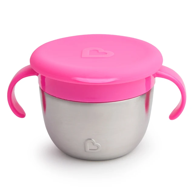 Munchkin Snack+ Stainless Steel Snack Catcher Container for Toddlers