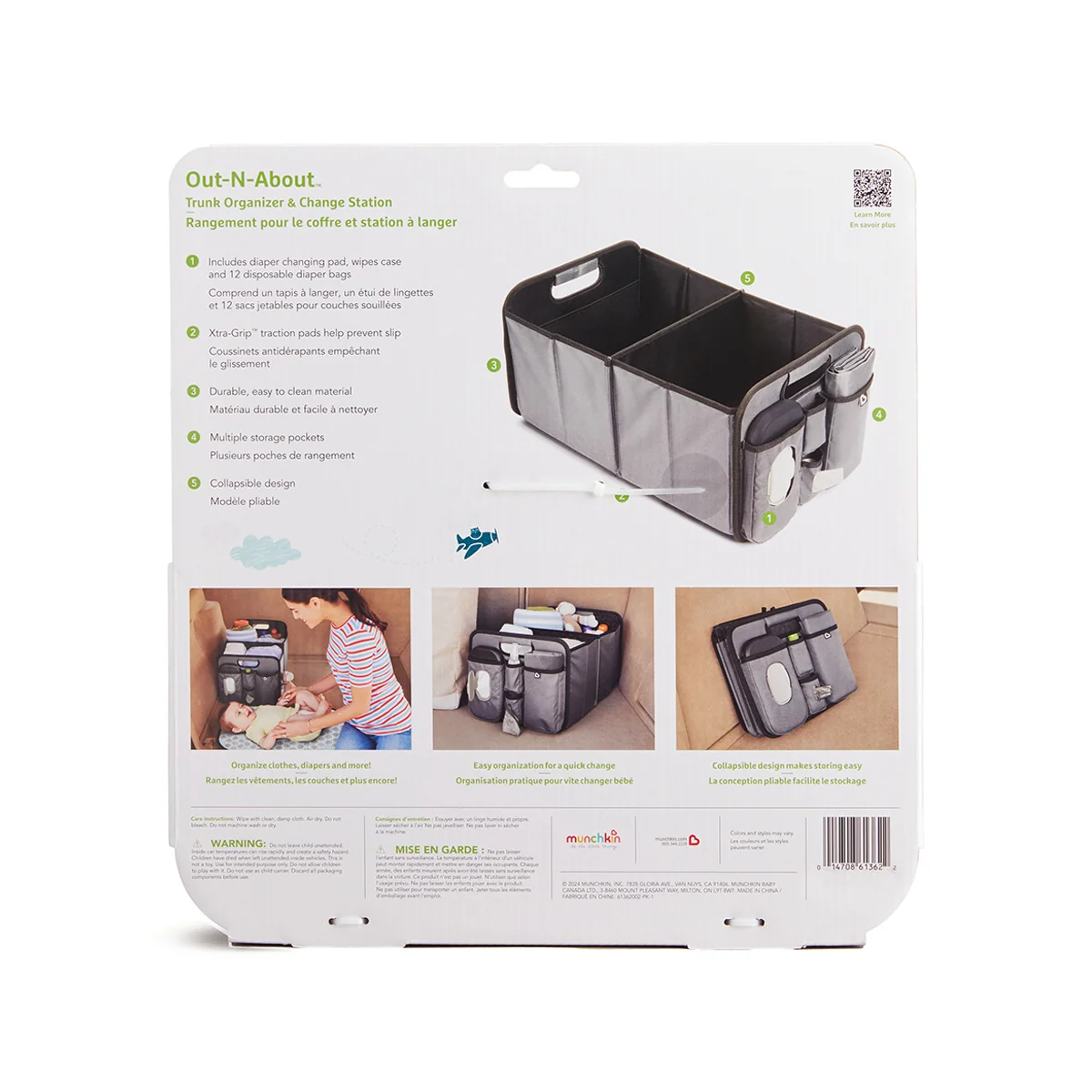 Out-N-About™ Trunk Organizer and Changing Station for Travel with Kids