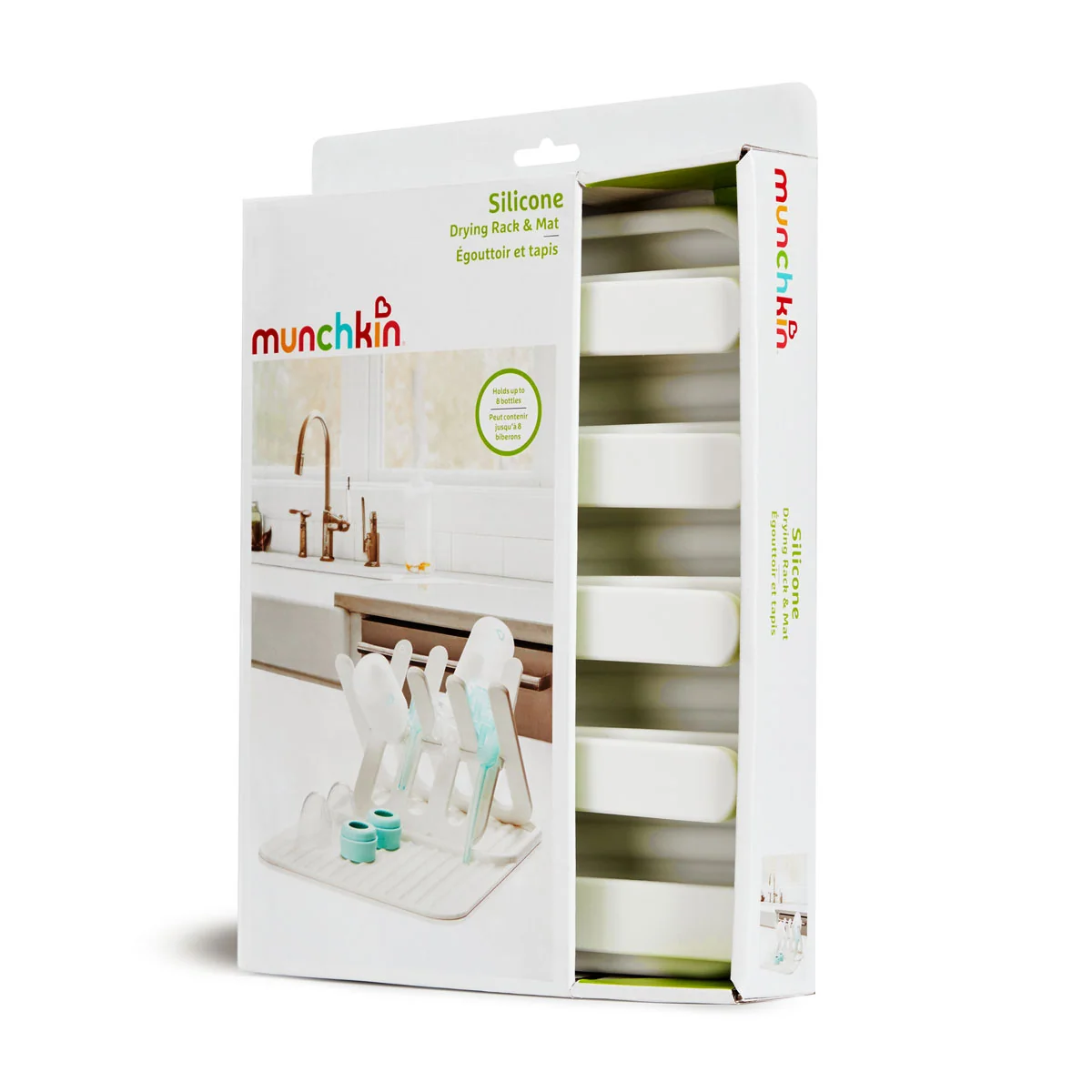 Silicone Drying Rack and Mat That Folds Flat