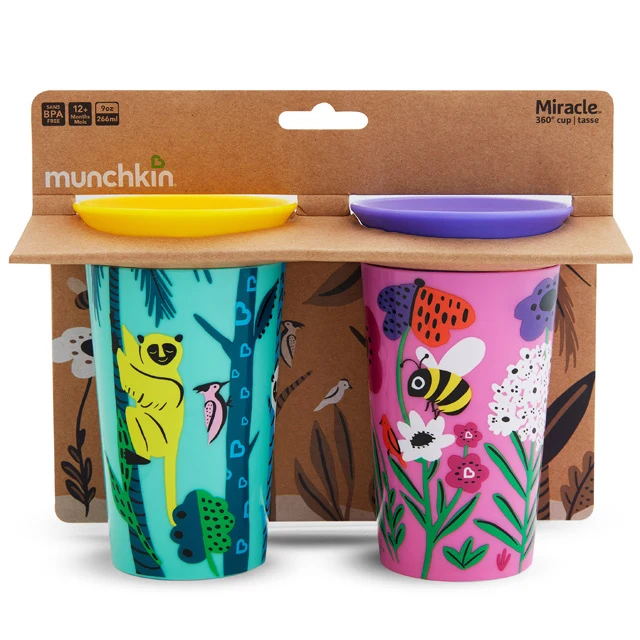 Miracle® 360° WildLove 시피 컵, 9oz, 2개입