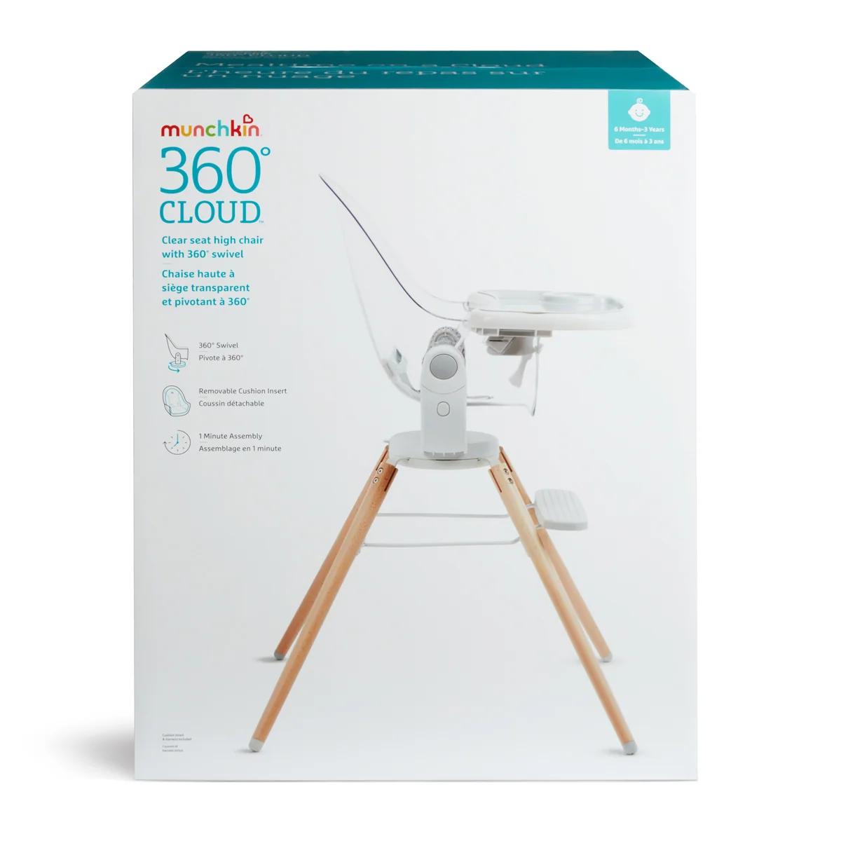 360° Cloud™ drejelig høj stol til babyer og småbørn