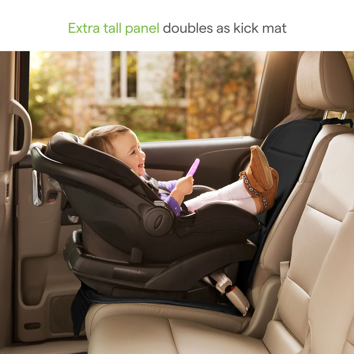 Munchkin Elite Seat Guardian Car Seat Protector Mat, 45 x 20 Inches