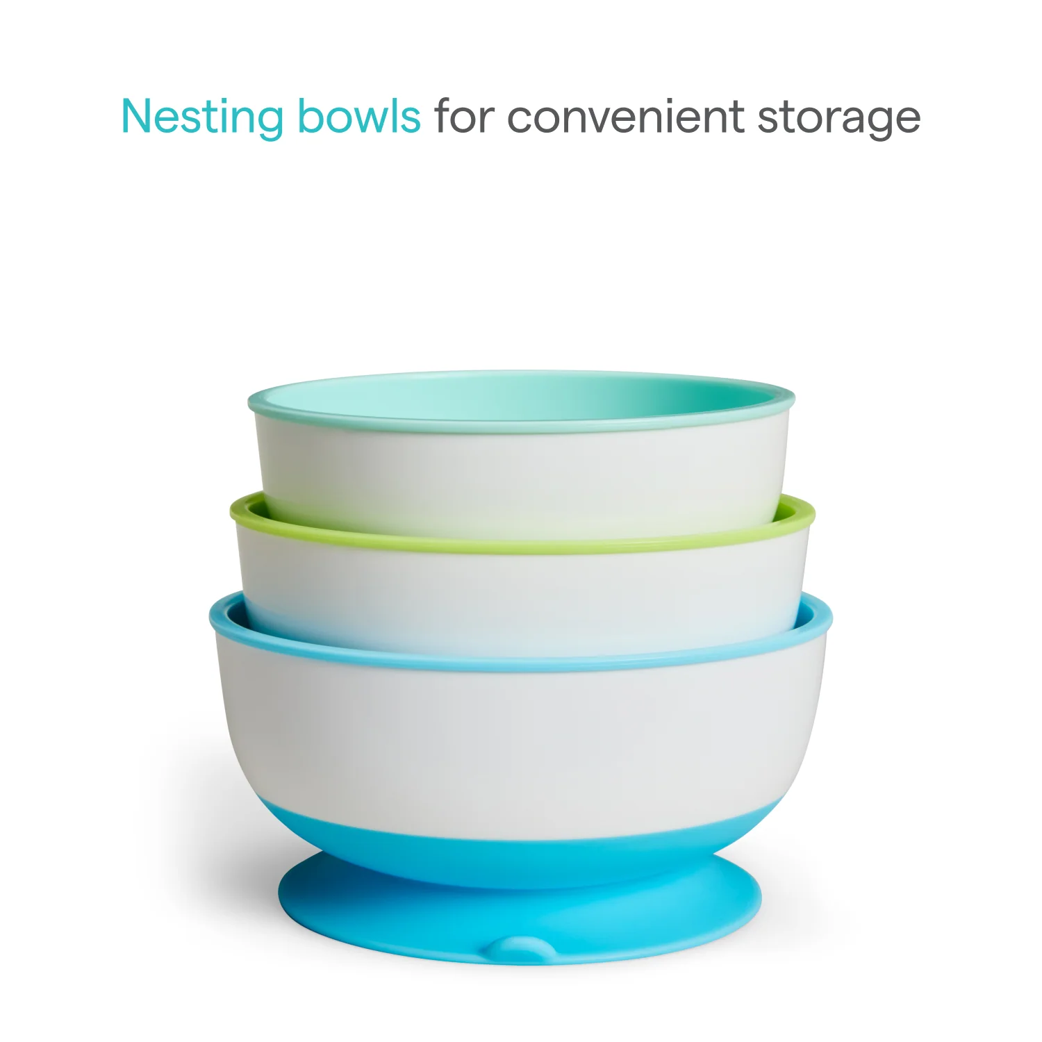 Stay Put™ sugskålar & lock, 3-pack