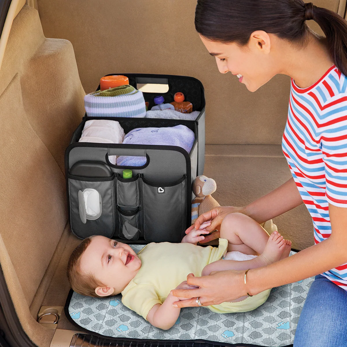 Out-N-About™ Trunk Organizer and Changing Station for Travel with Kids