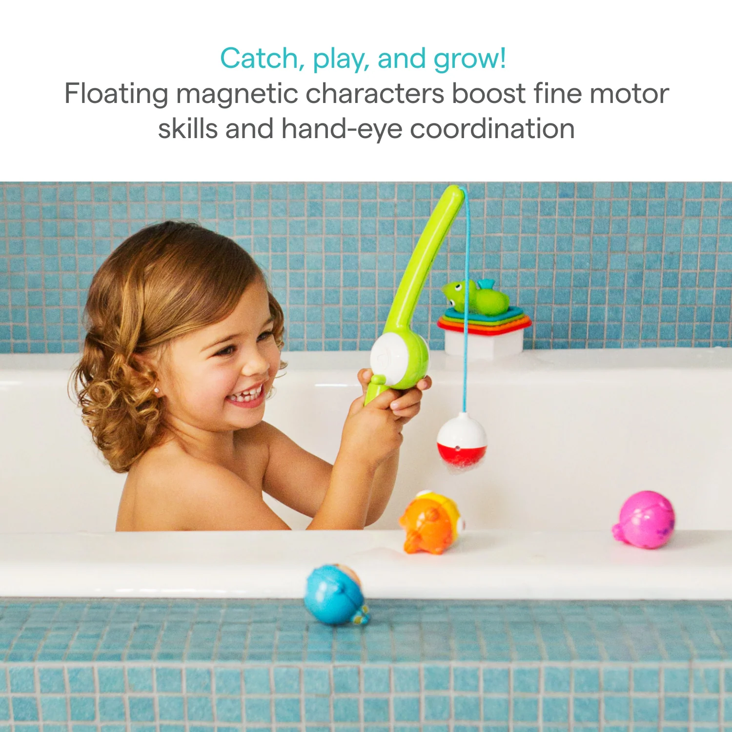 Fishin’™ Bath Toy with Magnetic Rod and 3 Floating Bobbers