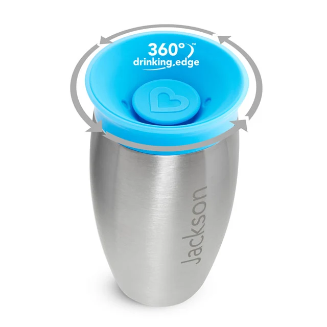 個人化 Miracle® 不鏽鋼 360° 杯，10oz