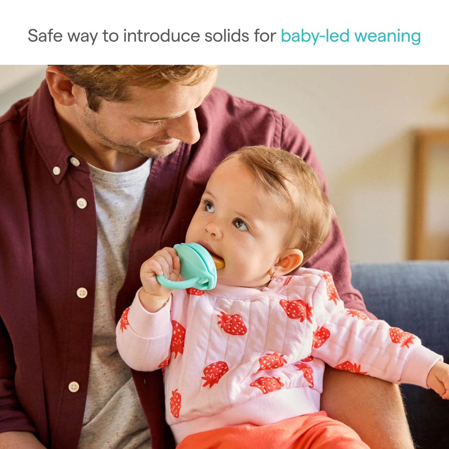 Silicone Baby Food Feeder, 2-Pack for Purees and Soft Solids