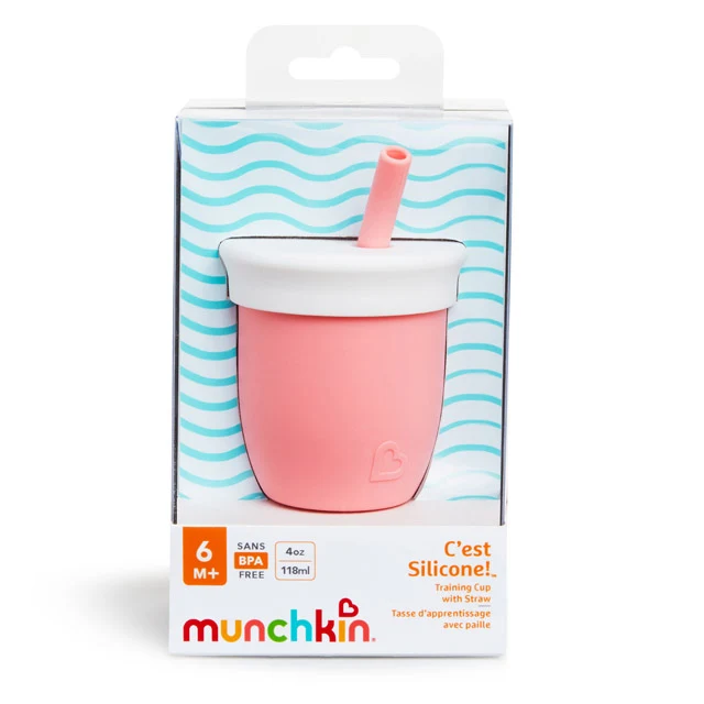 C’est Silicone!™ 빨대 트레이닝 컵, 4oz