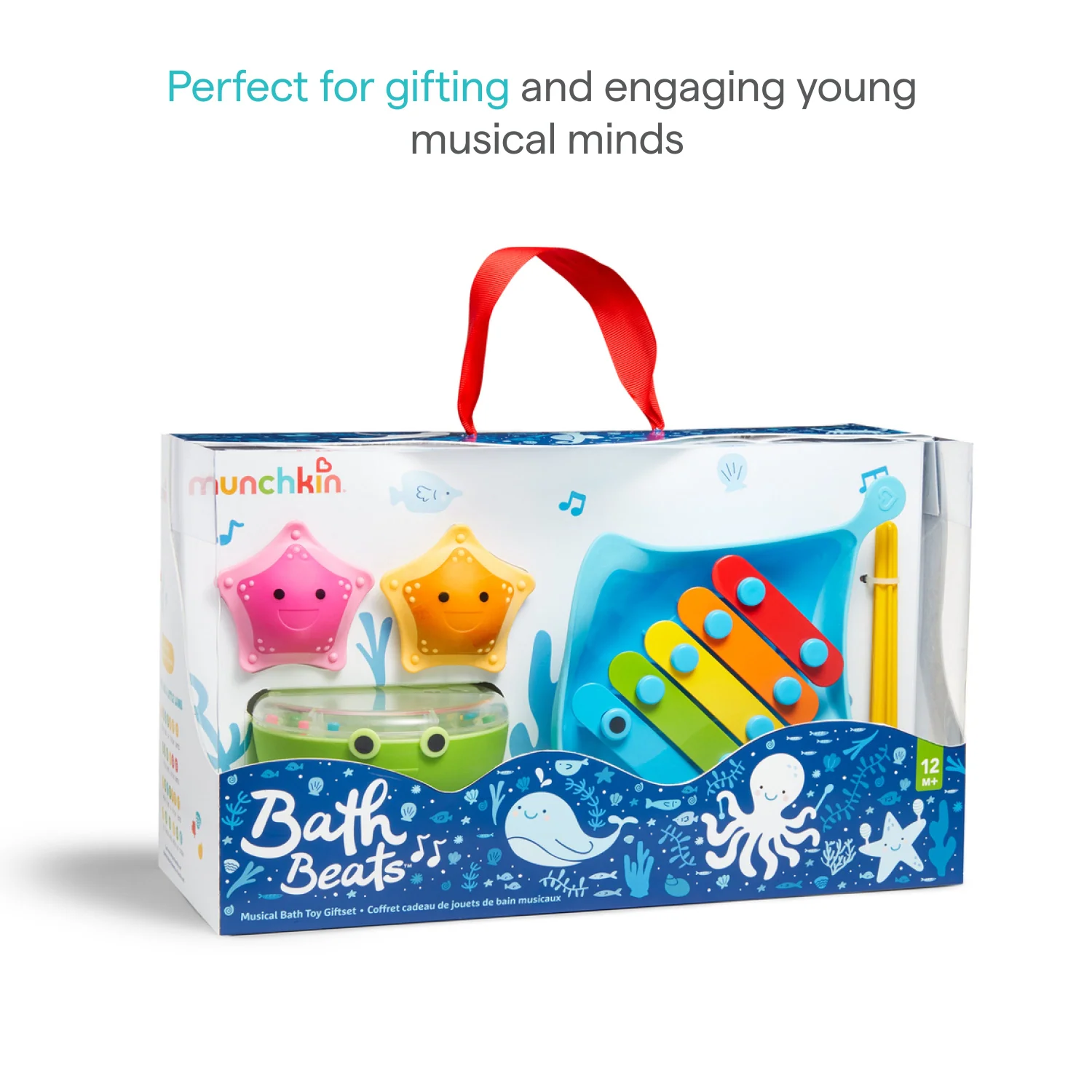 Bath Beats Musical Bath Toy Gift Set with Xylophone and Shakers