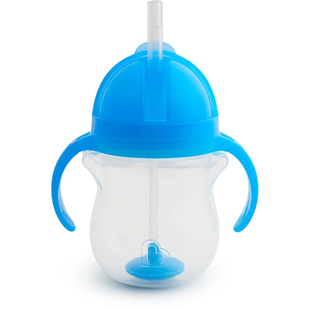 Munchkin Any Angle Click Lock Weighted Straw Trainer Cup, 7oz