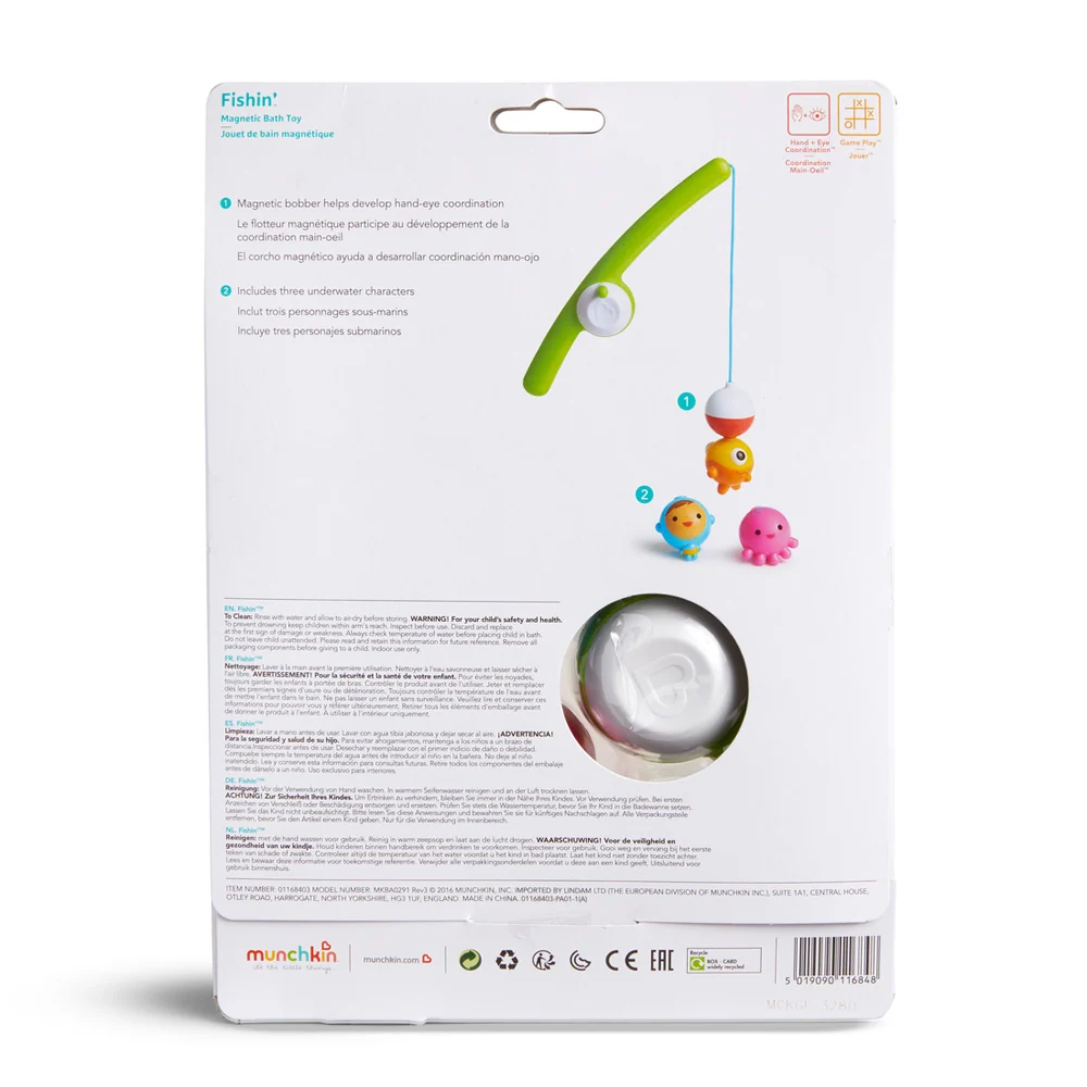 Fishin’™ Bath Toy with Magnetic Rod and 3 Floating Bobbers