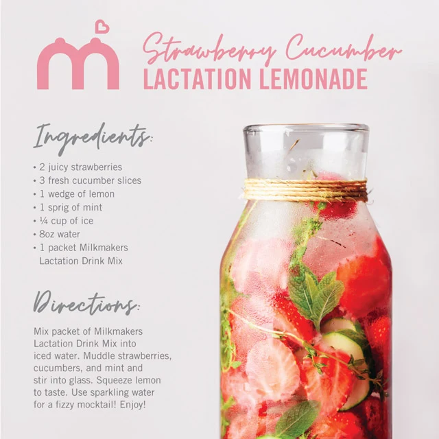 Milkmakers Berry Lemonade Lactation Drink Mix, 14 Single Serve Packets