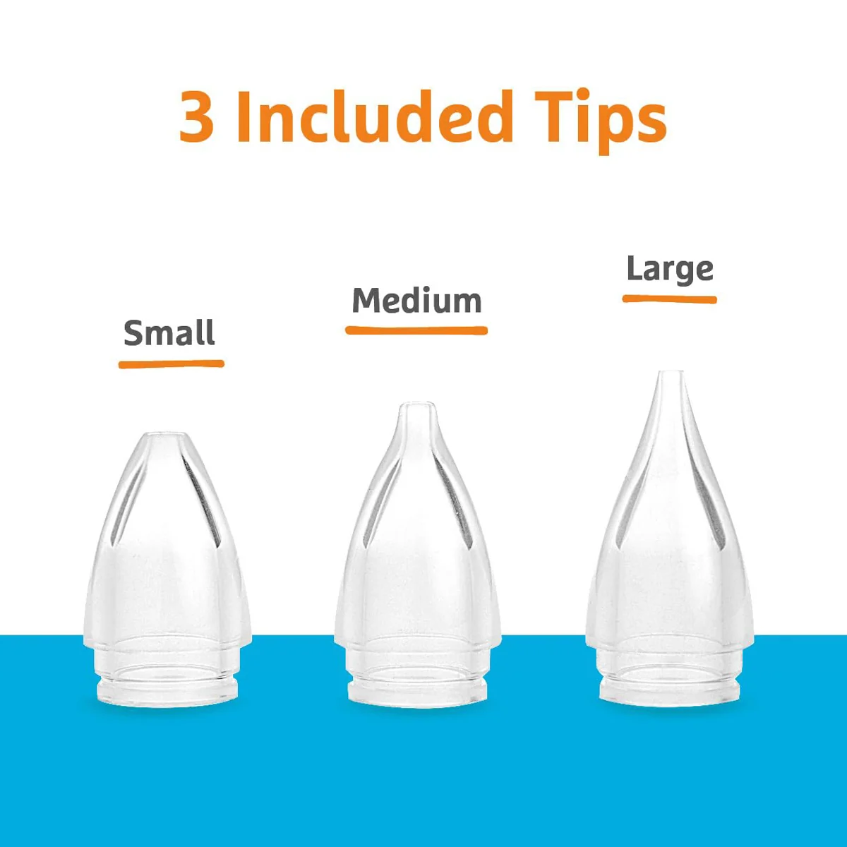ClearNose™ 吸鼻器 附 3 種尺寸吸頭與旅行收納盒
